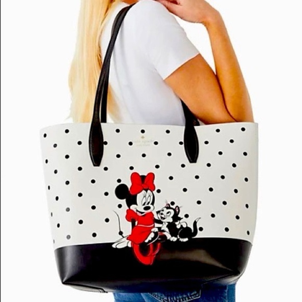 EUC Kate Spade Disney Minnie Mouse Reversible tote bag